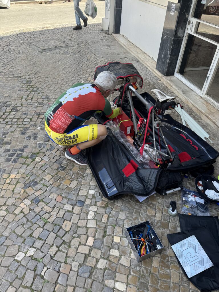 Packing a road bike and cycling gear for Portugal's N2